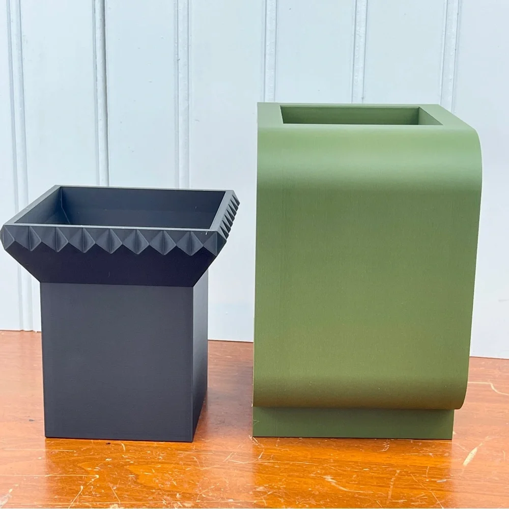 The Daka Planter, Drainage Hole and Stand, Indoor Flower Pot, Succulent Pot